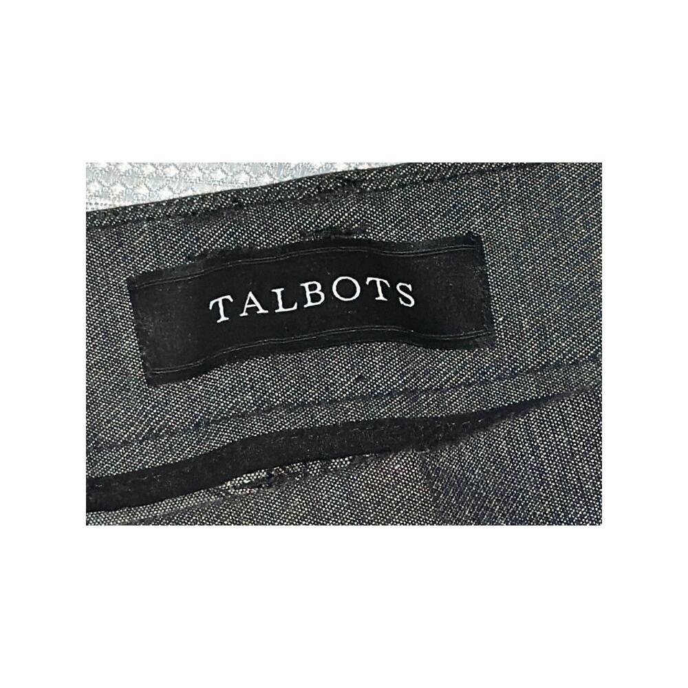 Talbots Gray High Waist Straight Pant Size 10 - Picture 4 of 6